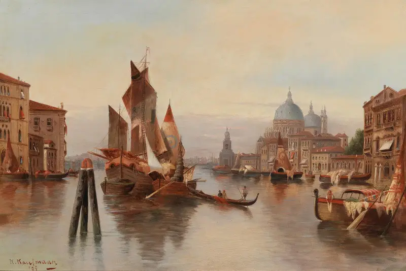 Venezianisches Motiv, 1879 von Karl Kaufmann