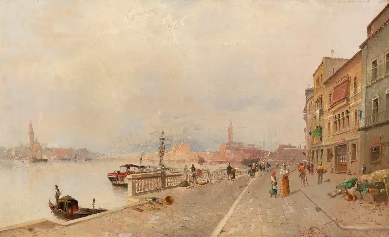 Venice Riva dei Sette Martiri av Karl Kaufmann