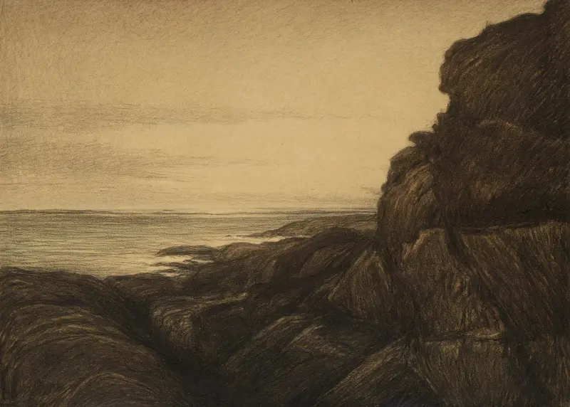 Nadmorskie klify, Karl Nordström