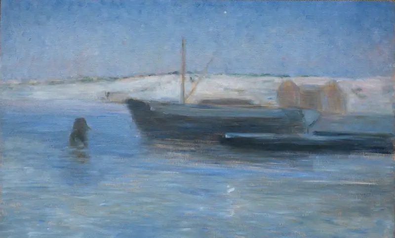 Gamla tändare vid Stockholms infart av Karl Nordström