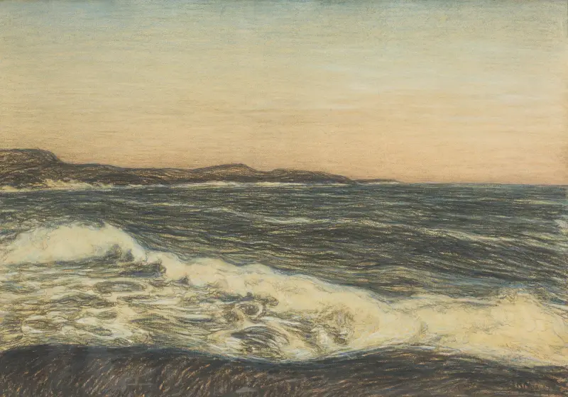 Havsstrand och dyningar av Karl Nordström