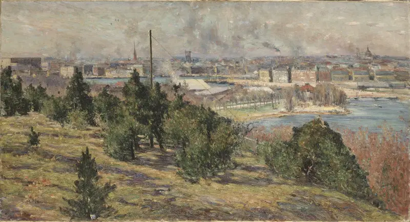 Utsikt över Stockholm från Skansen av Karl Nordström