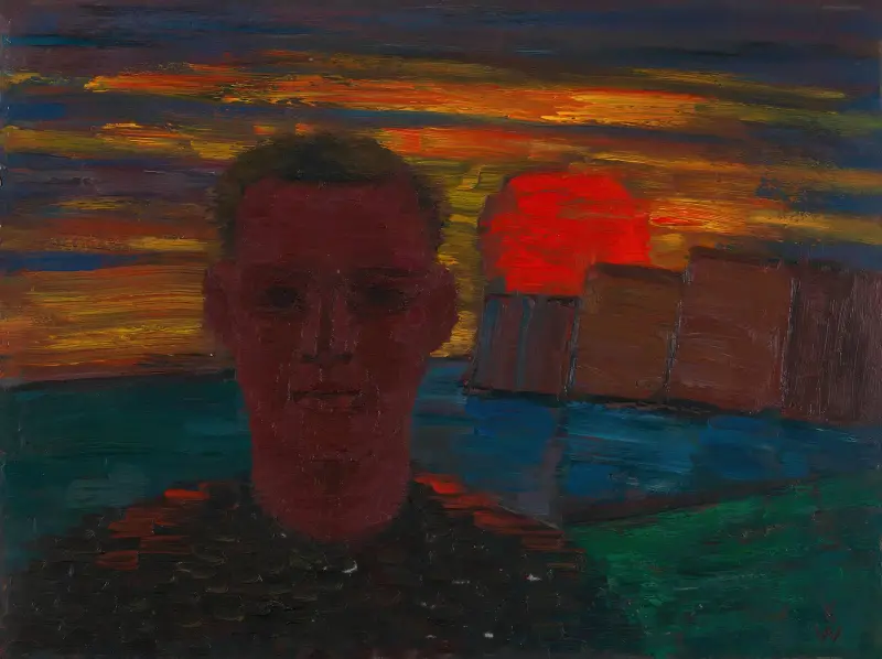 Männliches Porträt, 1932 – nr 2 av Karl Wiener