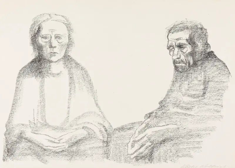 Rodzice, 1919, Käthe Kollwitz
