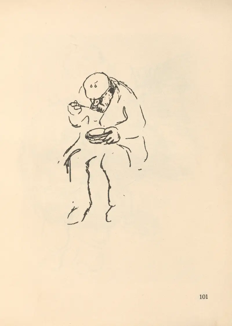 Jedící muž, Käthe Kollwitz