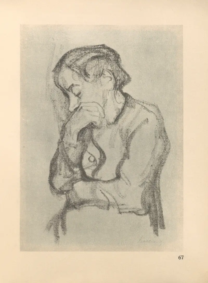 Frauen, 1925 – nr 2 av Käthe Kollwitz