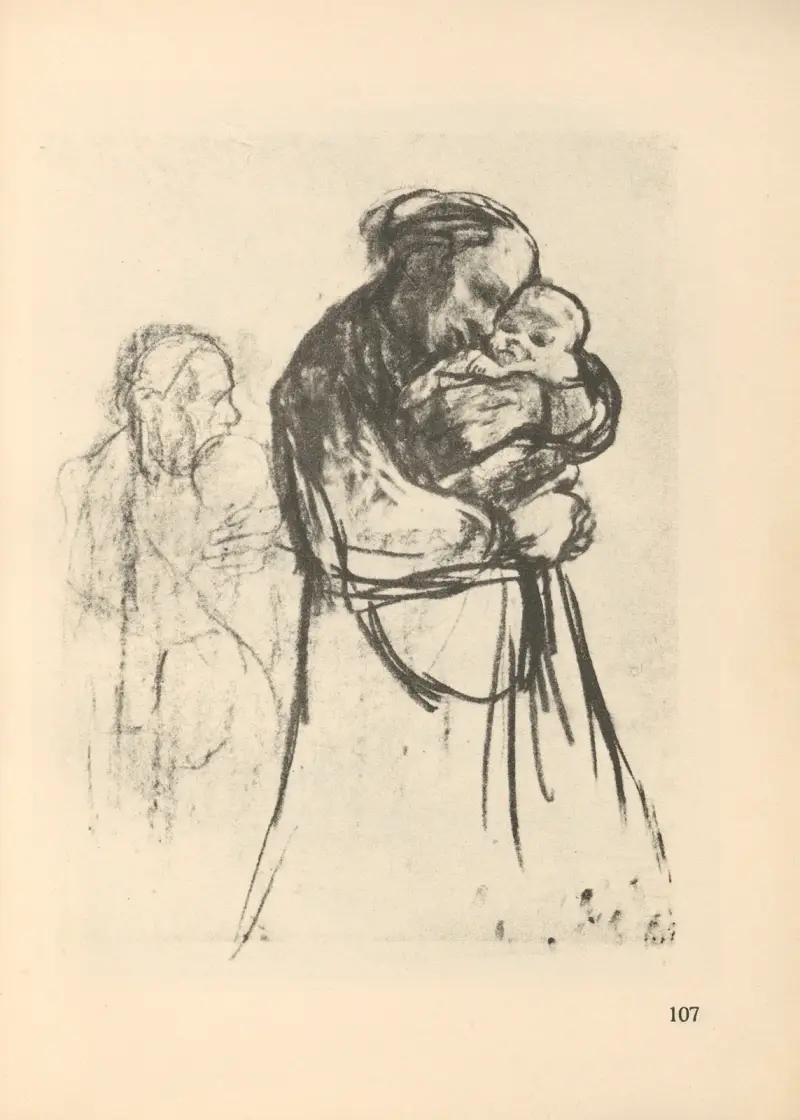 Kvinnor och barn, 1925 – nr 10 av Käthe Kollwitz