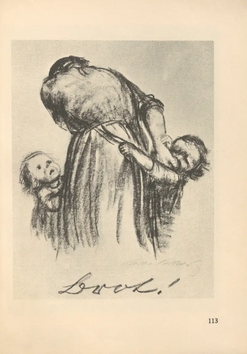 Kvinnor och barn, 1925 – nr 14 av Käthe Kollwitz