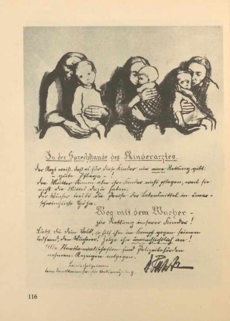 Kvinnor och barn, 1925 – nr 15 av Käthe Kollwitz