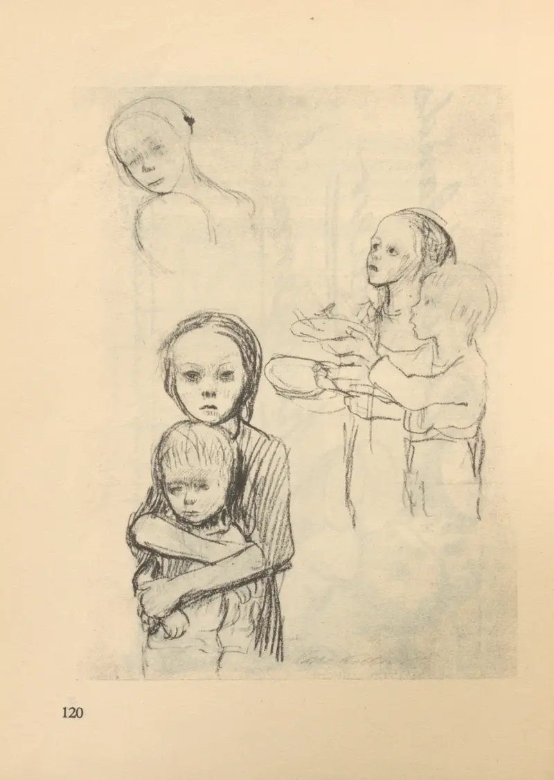 Kvinnor och barn, 1925 – nr 9 av Käthe Kollwitz
