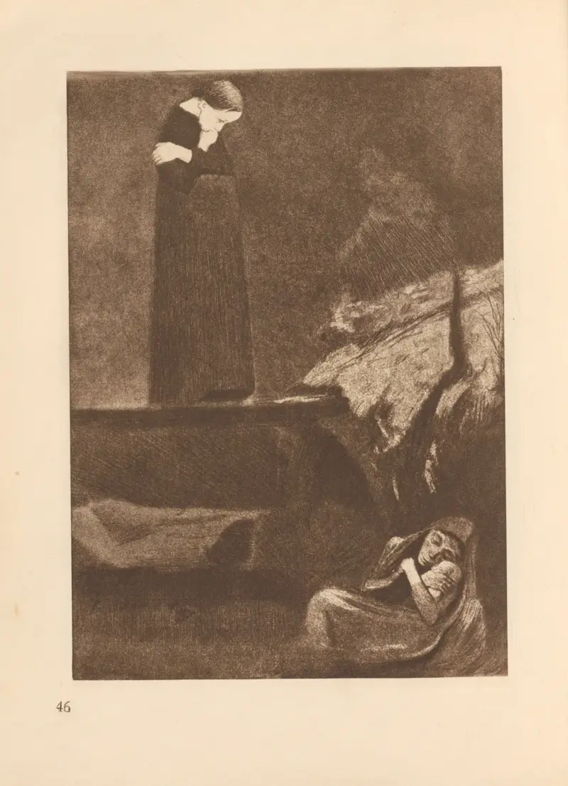 Gretchen, 1925 – nr 2 av Käthe Kollwitz