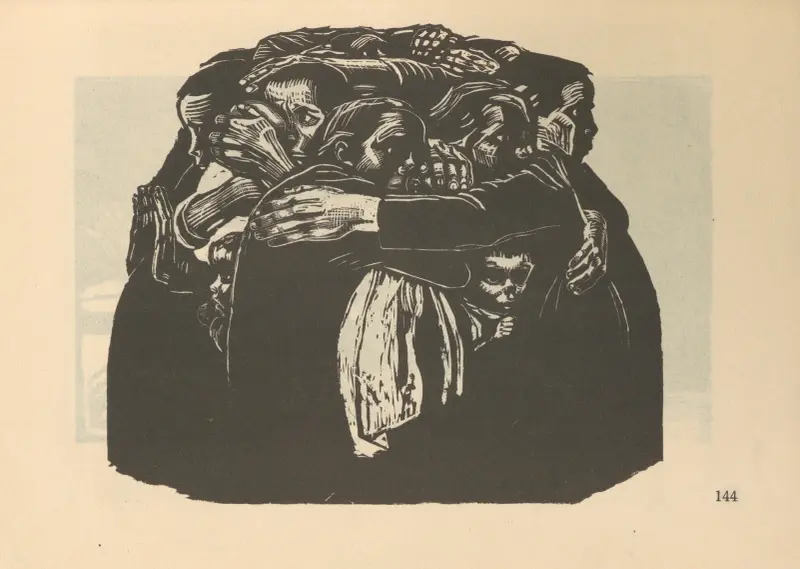 Krieg, 1925 – nr 9 av Käthe Kollwitz