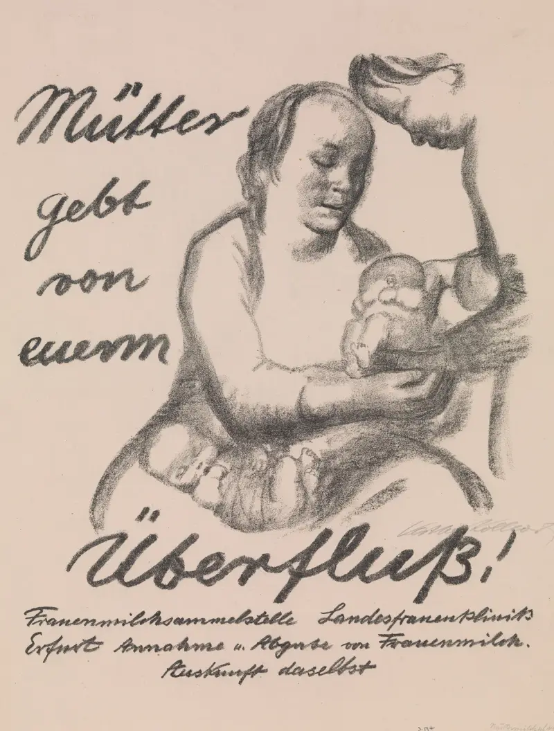 Mödrar, skänk av er rikedom (Mütter gebt von eurem Überfluss) av Käthe Kollwitz