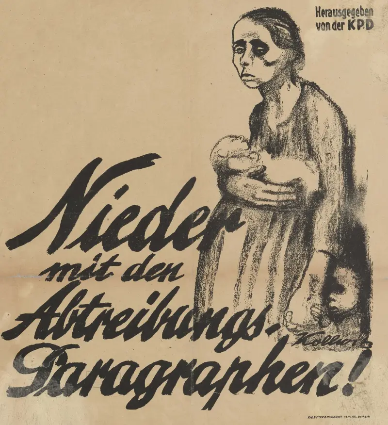 Pryč s paragrafem o potratech, Käthe Kollwitz