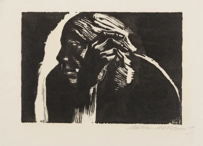 Selbstbildnis., 1924 – nr 2 av Käthe Kollwitz