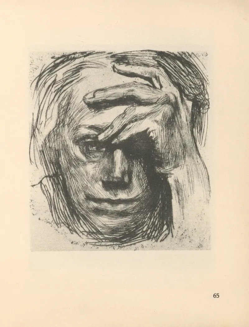 Autoportrét, 1925 – Nr. 1, Käthe Kollwitz