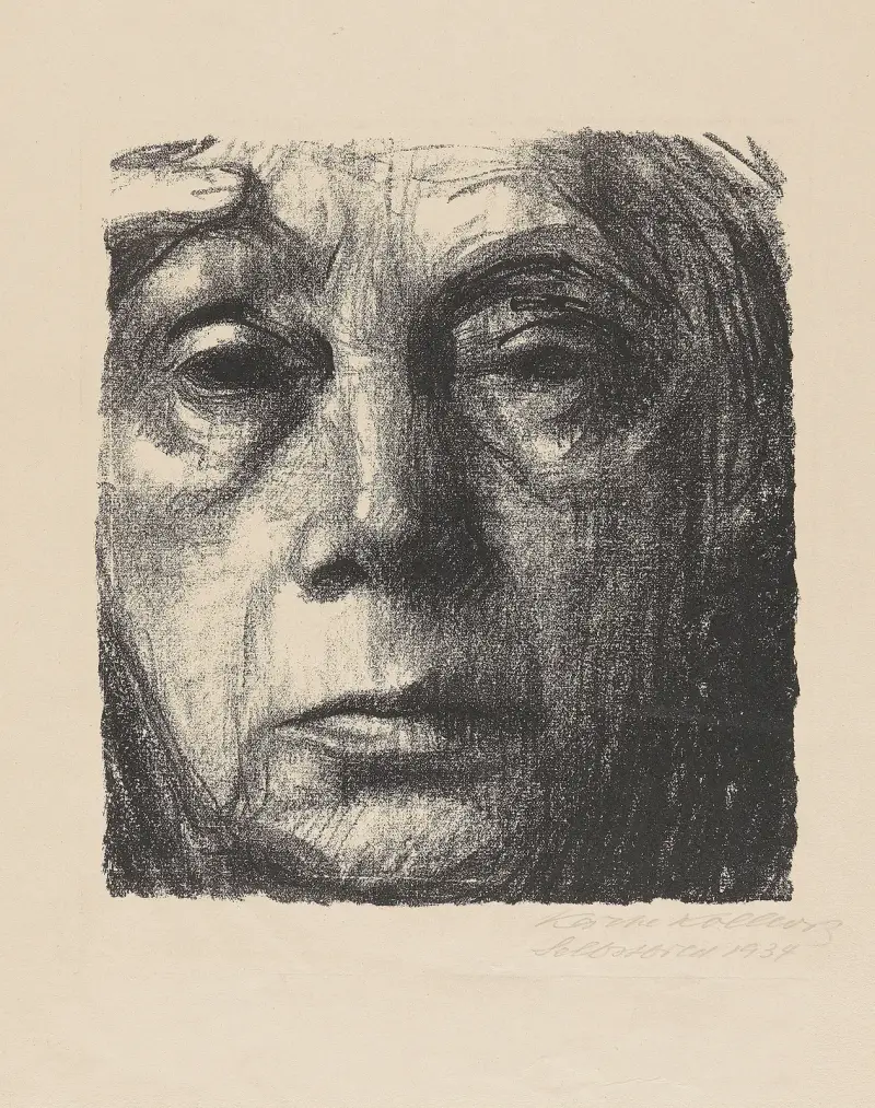 Selbstbildnis, 1934 av Käthe Kollwitz