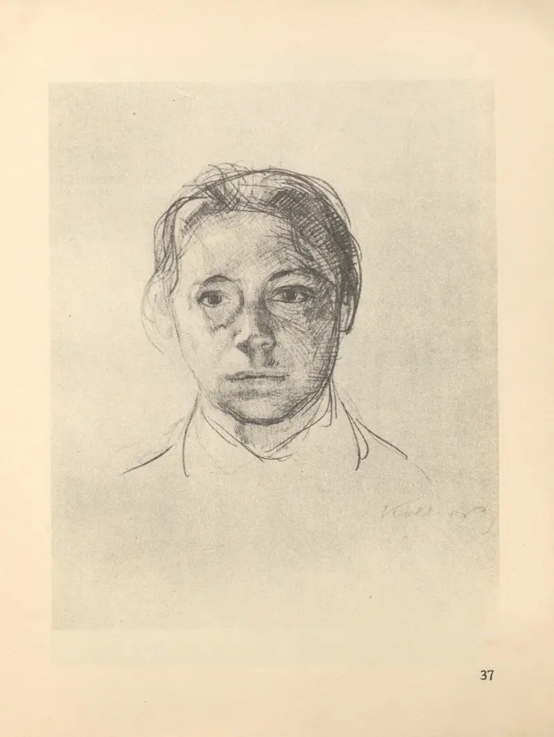Selbstbildnis, 1925 – nr 2 av Käthe Kollwitz