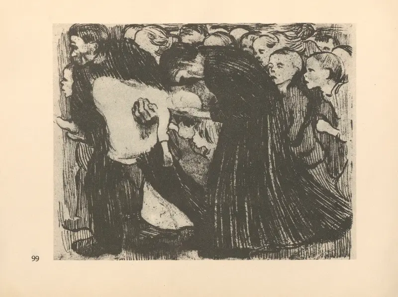 Przejechany, 1925, Käthe Kollwitz