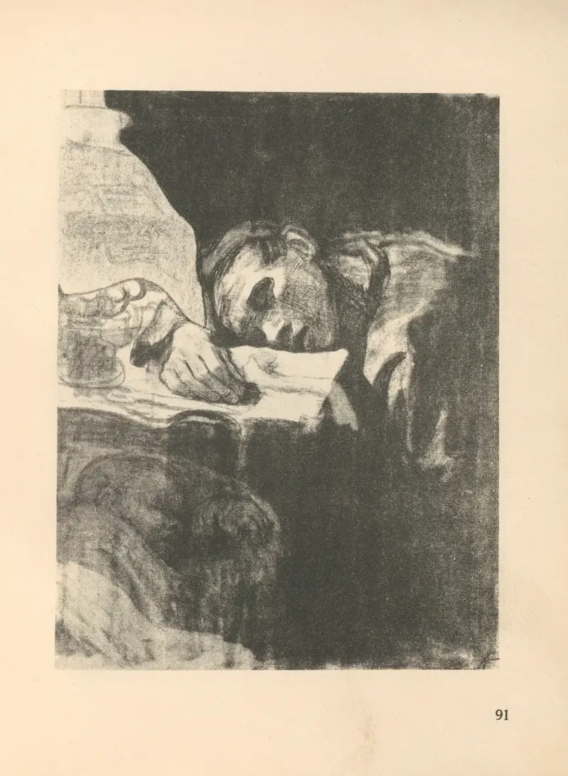 Teckningar för Simplicissimus, 1925 – nr 3 av Käthe Kollwitz