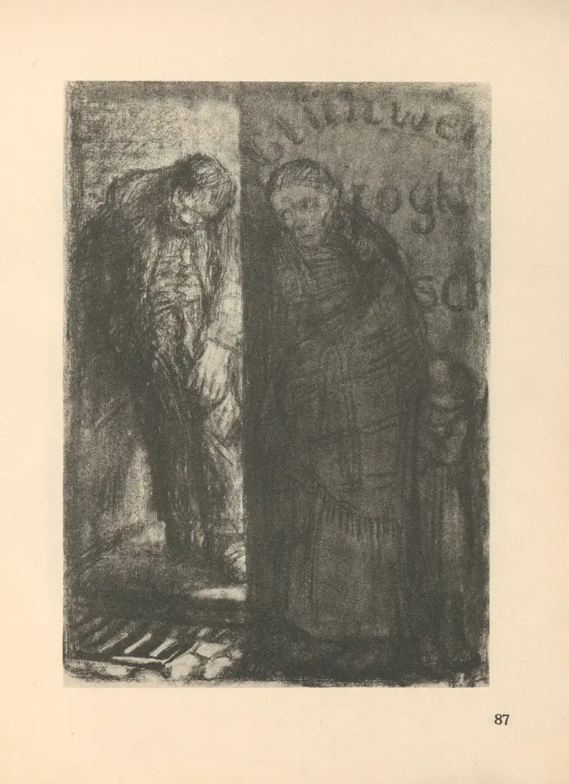 Teckningar för Simplicissimus, 1925 – nr 5 av Käthe Kollwitz