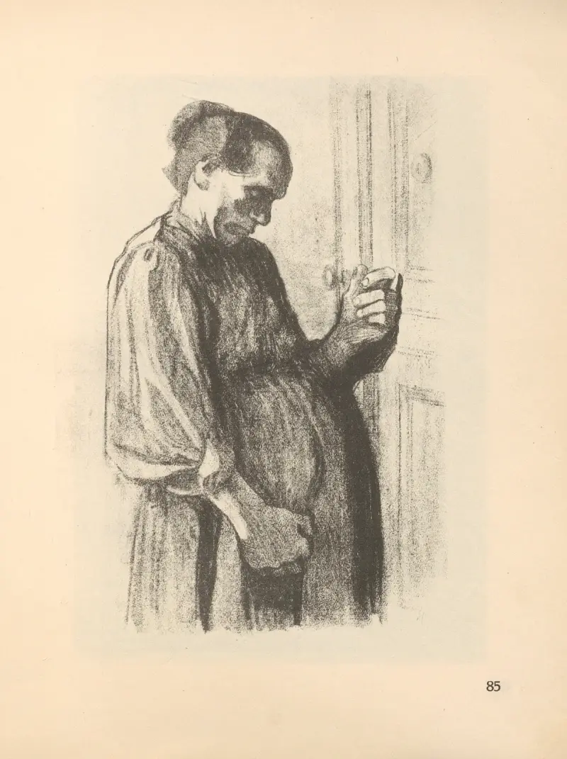 Teckningar för Simplicissimus, 1925 – nr 1 av Käthe Kollwitz
