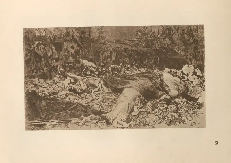Tillhörande 'Bondekriget', 1925 – nr 13 av Käthe Kollwitz