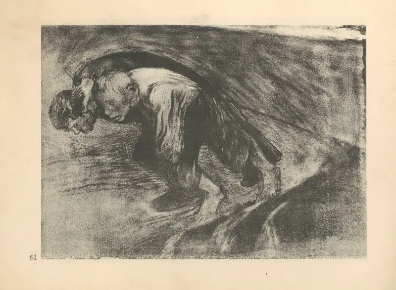 Tillhörande 'Bondekriget', 1925 – nr 4 av Käthe Kollwitz