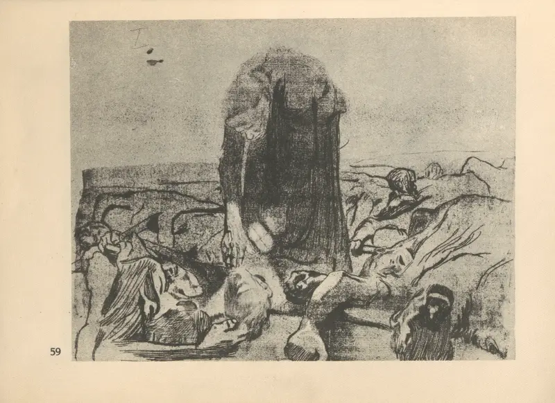 Tillhörande ”Bondekriget”, 1925 – nr 5 av Käthe Kollwitz