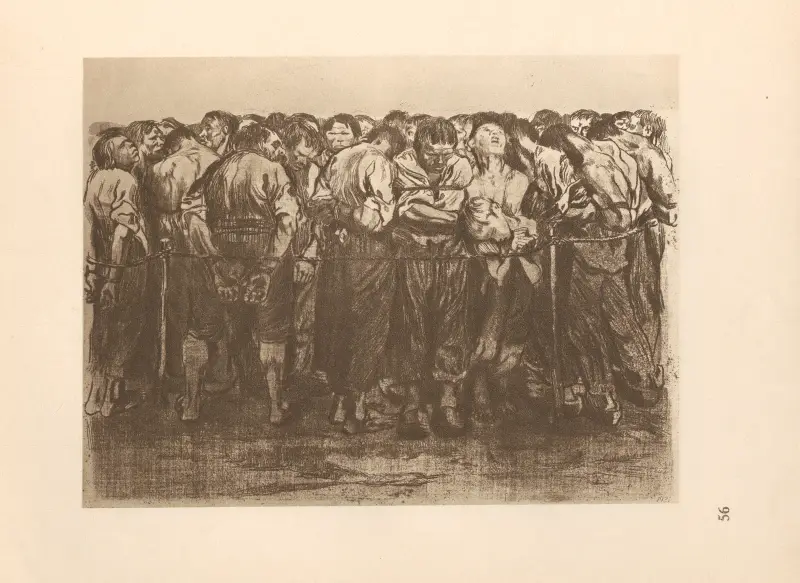 Tillhörande 'Bondekriget', 1925 – nr 1 av Käthe Kollwitz