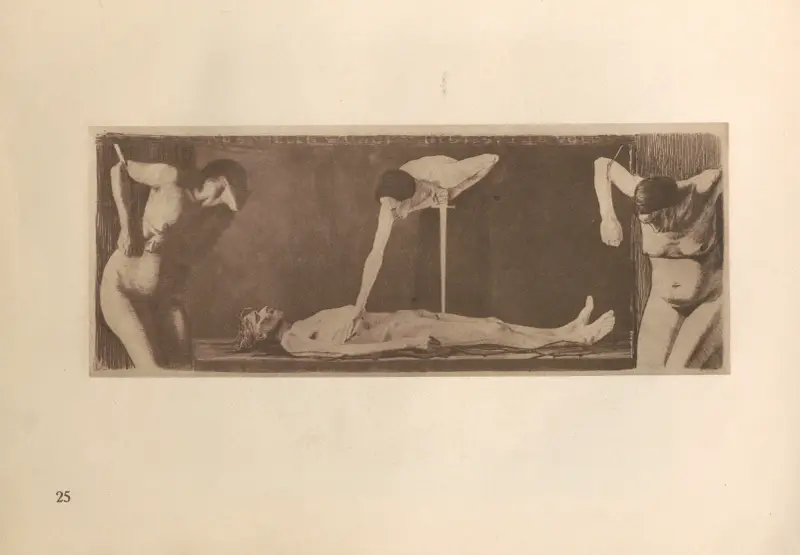 Tillhörande ”Vävarnas uppror”, 1925 – nr 15 av Käthe Kollwitz