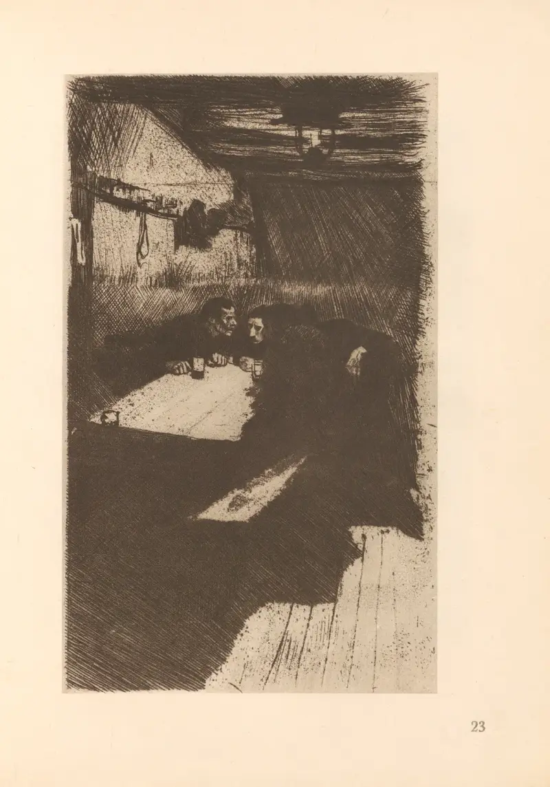 Tillhörande ”Vävarnas uppror”, 1925 – nr 1 av Käthe Kollwitz