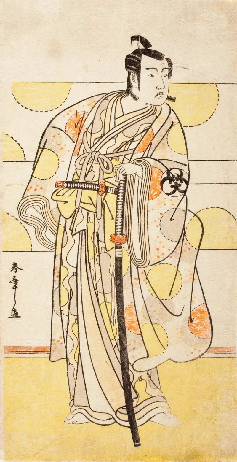 Skådespelaren Bandō Mitsugorō I av Katsukawa Shunshō
