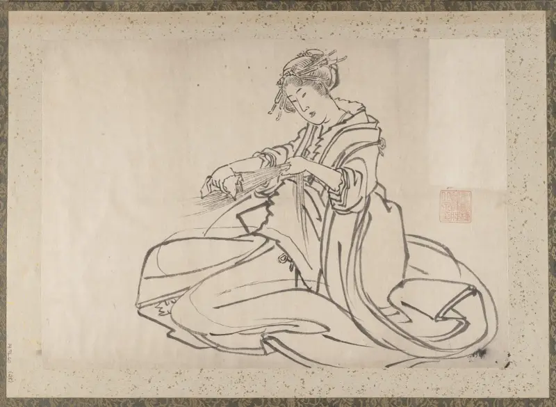 Skissalbum av Katsushika Hokusai och hans lärjungar, plansch 28 av Katsushika Hokusai