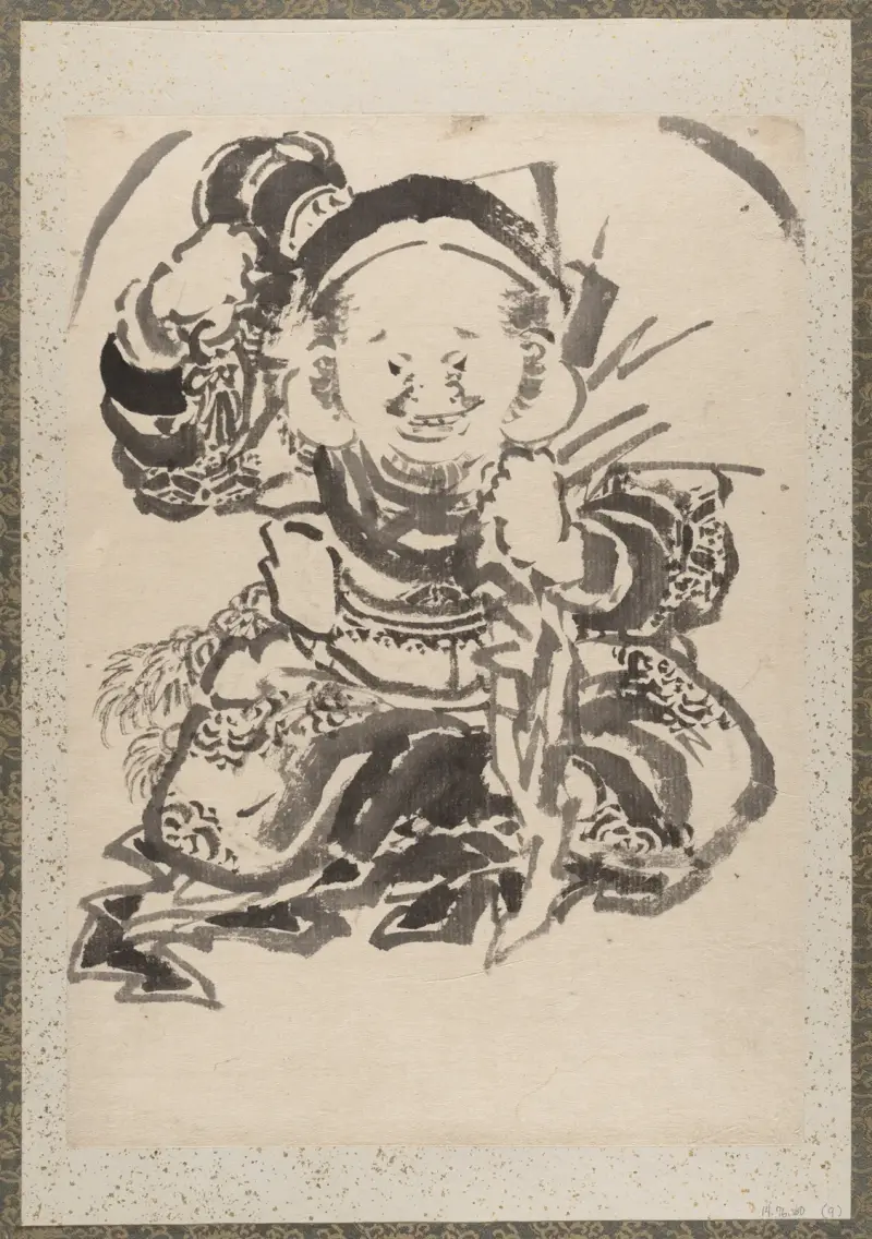 Skissalbum av Katsushika Hokusai och hans lärjungar, plansch 9 av Katsushika Hokusai