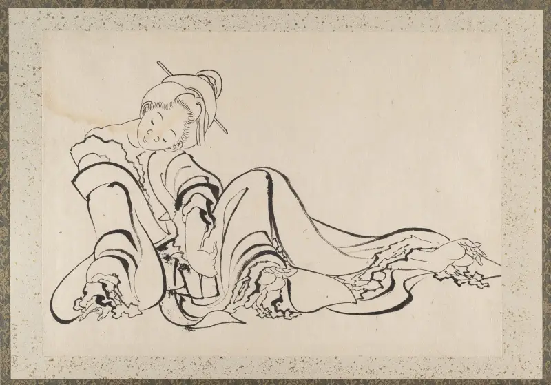 Skissalbum av Katsushika Hokusai och hans lärjungar, plansch 26 av Katsushika Hokusai