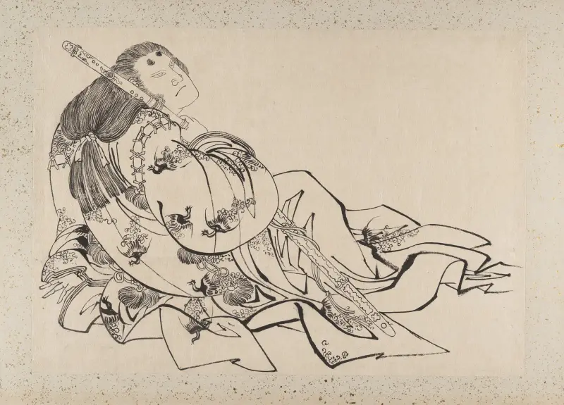 Skissalbum av Katsushika Hokusai och hans lärjungar, plansch 23 av Katsushika Hokusai
