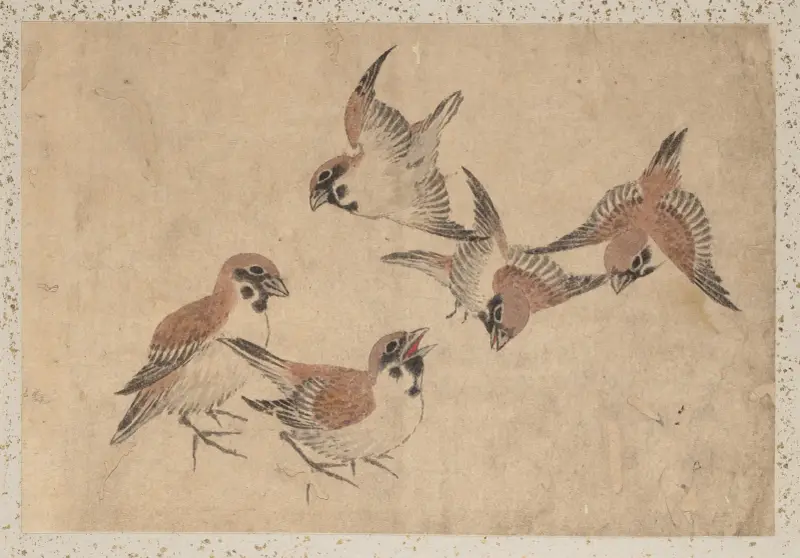 Skissalbum av Katsushika Hokusai och hans lärjungar, plansch 44 av Katsushika Hokusai