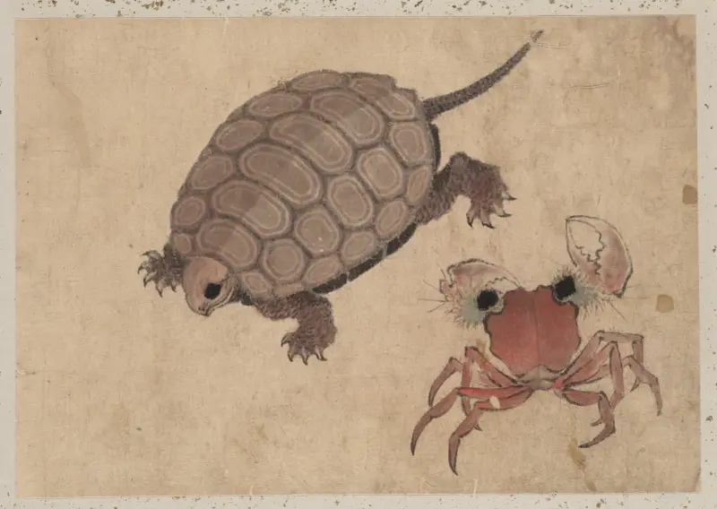 Skissalbum av Katsushika Hokusai och hans lärjungar, plansch 30 av Katsushika Hokusai