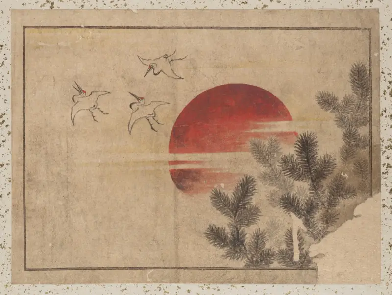 Skissalbum av Katsushika Hokusai och hans lärjungar, plansch 46 av Katsushika Hokusai