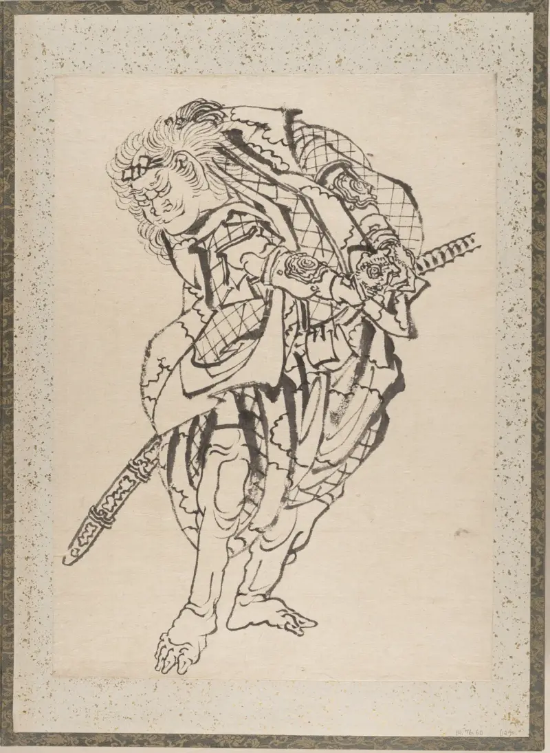 Skissalbum av Katsushika Hokusai och hans lärjungar, plansch 12 av Katsushika Hokusai