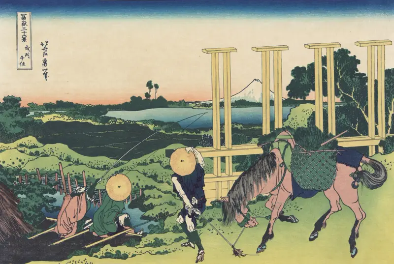 Bushū senju av Katsushika Hokusai
