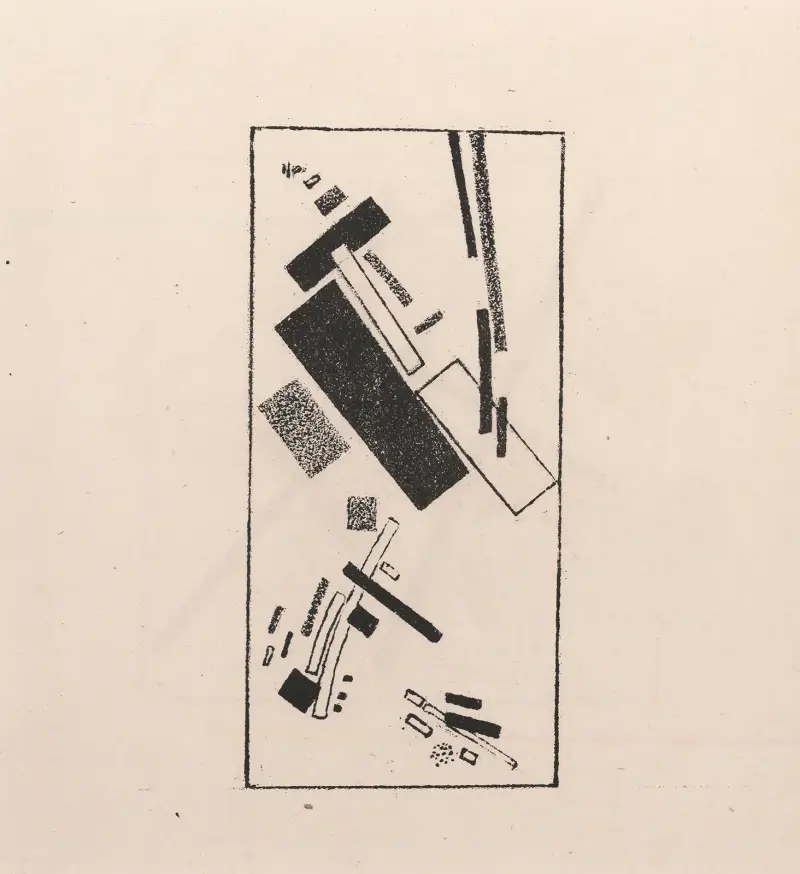 Dynamischer Suprematismus von Kazimir Malevich
