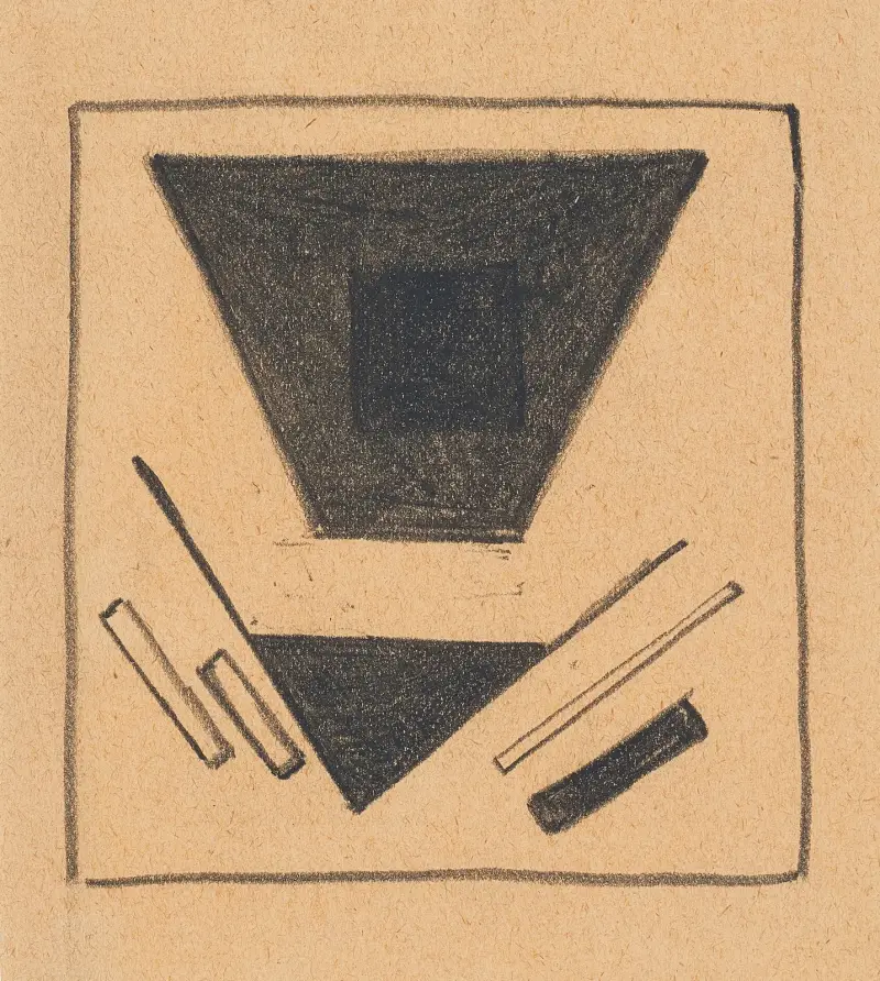 Suprematistische Komposition – projizierte Ebene von Kazimir Malevich
