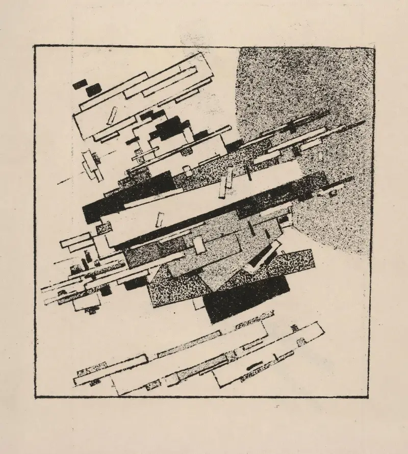 Suprematistische Satelliten von Kazimir Malevich