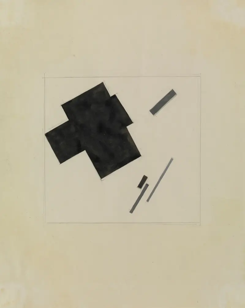 Ohne Titel (Suprematistische Komposition), 1919 – Nr. 1 von Kazimir Malevich