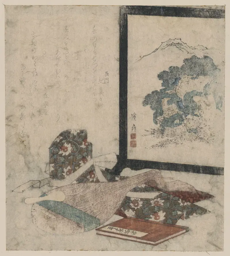 Heike monogatari to biwa to tsuitate, Keisai Eisen