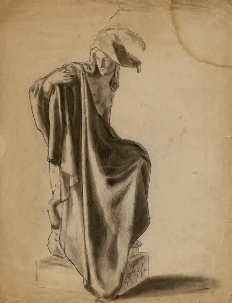 (Untitled) (Drapery Study), 1874 – nr 2 av Kenyon Cox