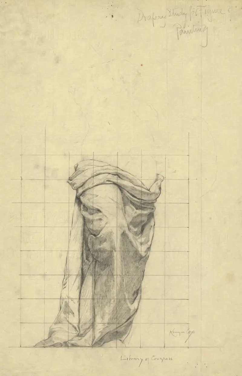 Studium draperii do postaci Malarstwa, Kenyon Cox