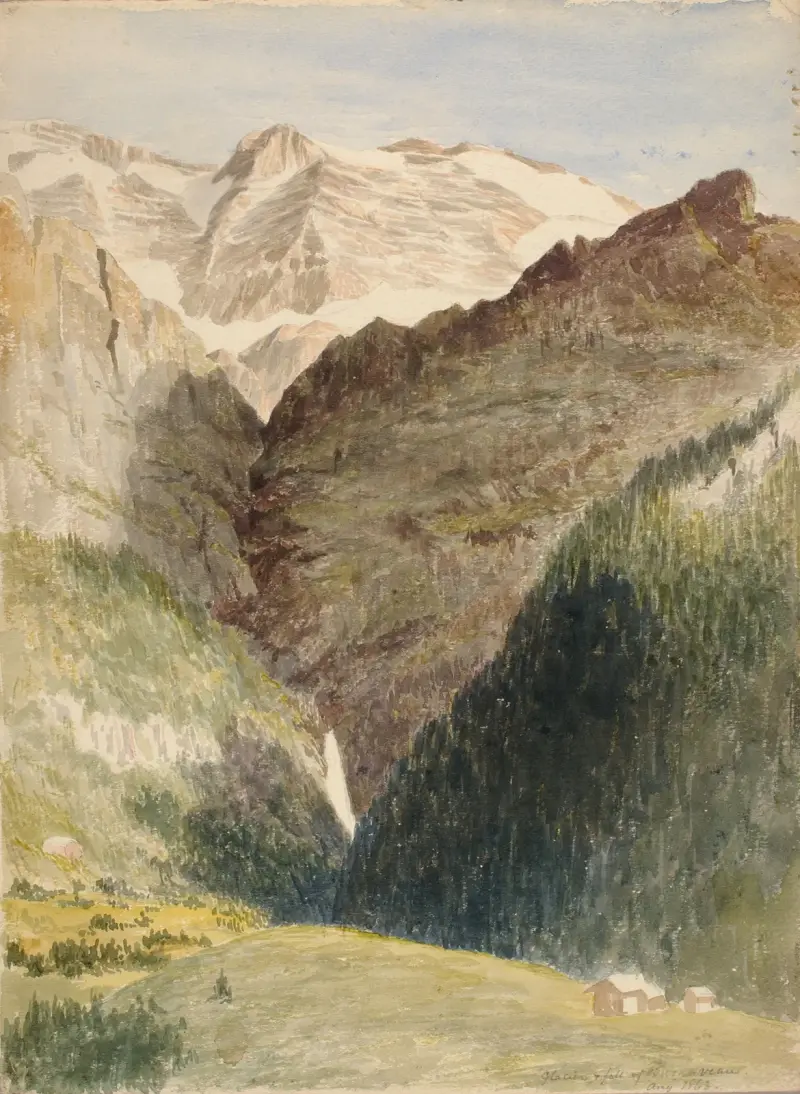 Glacier And Falls av Miner Kilbourne Kellogg